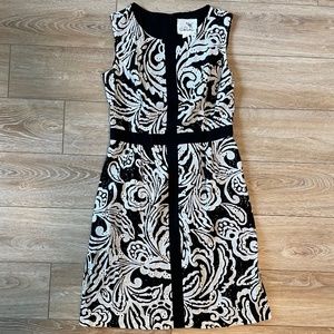 Tabitha (Anthropologie) Black and White Dress, Size 4
